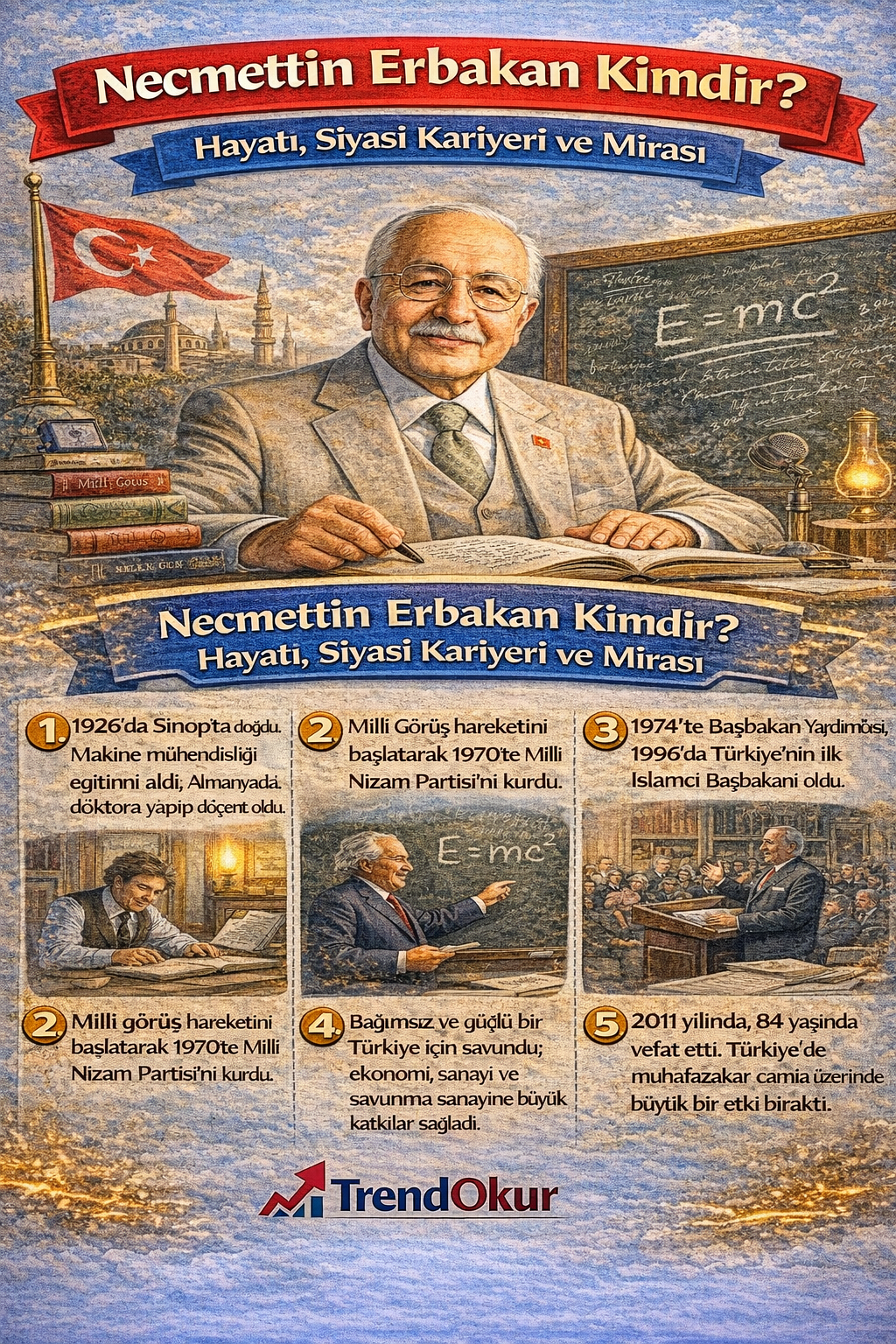 Necmettin Erbakan: Milli Görüş'ün Kurucusu ve İslamcı Siyasetin Öncüsü