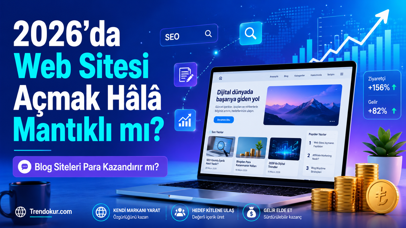 2026’da Web Sitesi Açmak Hâlâ Mantıklı mı? Blog Siteleri Para Kazandırır mı?