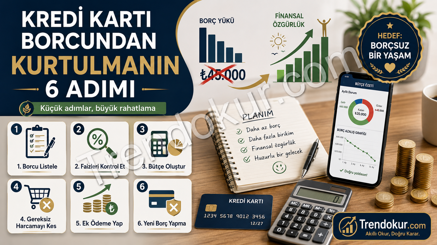 Kredi Kartı Borcundan Kurtulmanın 6 Adımı