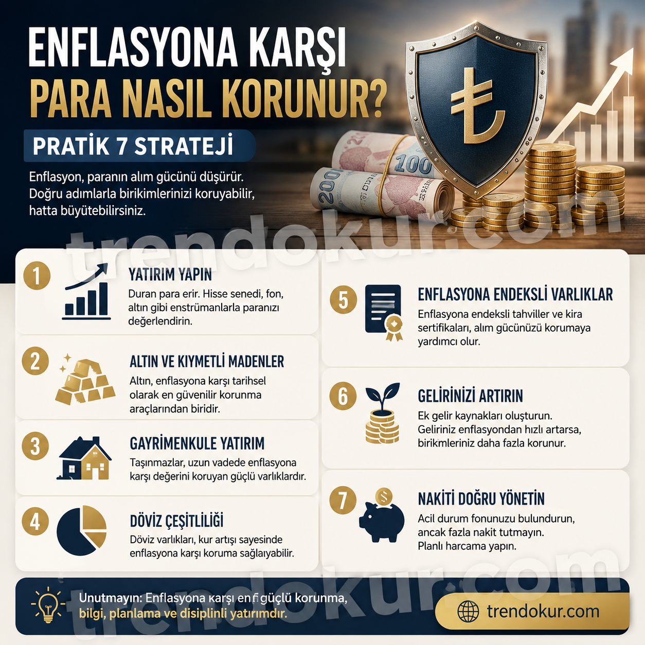 Enflasyona Karşı Para Nasıl Korunur? Pratik 7 Strateji